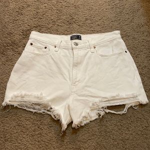 Abercrombie white shorts